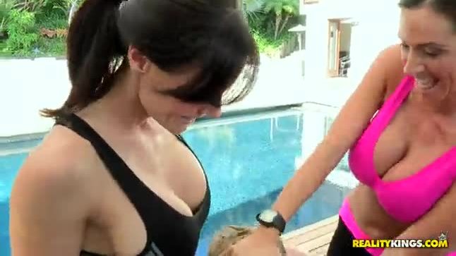 Kendra Lust and Ariella Ferrera Smashed His Head In Between Their Asses